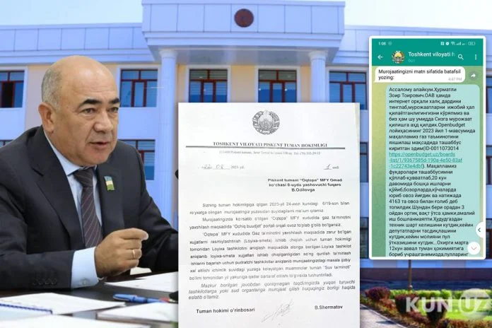 Пискентликлар Тошкент вилояти ҳокимига шикоят қилди