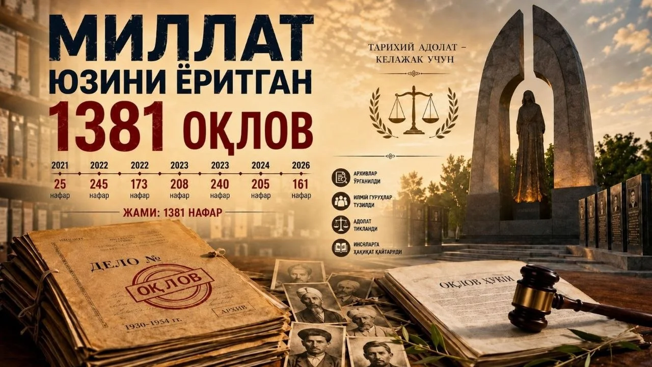 Миллат юзини ёритган 1381 оқлов